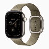 Apple Watch Series 12 42mm, Natural Titanium Case with Modern Buckle - Sage