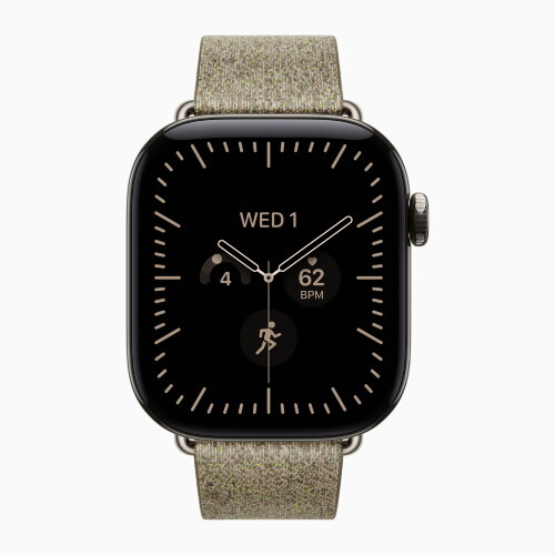 Apple Watch Series 12 42mm, Natural Titanium Case with Modern Buckle - Sage