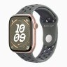 Apple Watch Series 10 46mm, Rose Gold Aluminum Case with Nike Sport Band - Cargo Khaki
