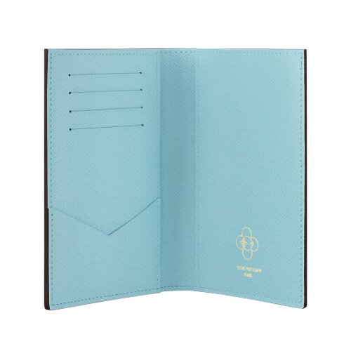 Обложка для паспорта Louis Vuitton Monogram Snow Show Azur Frost