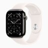 Apple Watch Series 11 46mm, Slate Titanium Case with Sport Band - Light Blush