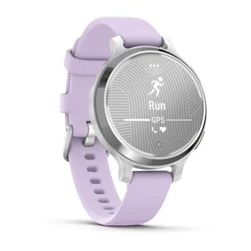 Умные часы Garmin Lily 2 Active 35mm, Silver, Purple Jasmine Silicone Band
