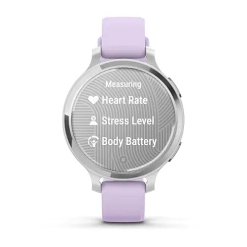 Умные часы Garmin Lily 2 Active 35mm, Silver, Purple Jasmine Silicone Band