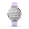 Умные часы Garmin Lily 2 Active 35mm, Silver, Purple Jasmine Silicone Band