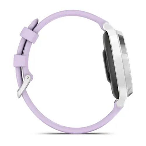 Умные часы Garmin Lily 2 Active 35mm, Silver, Purple Jasmine Silicone Band