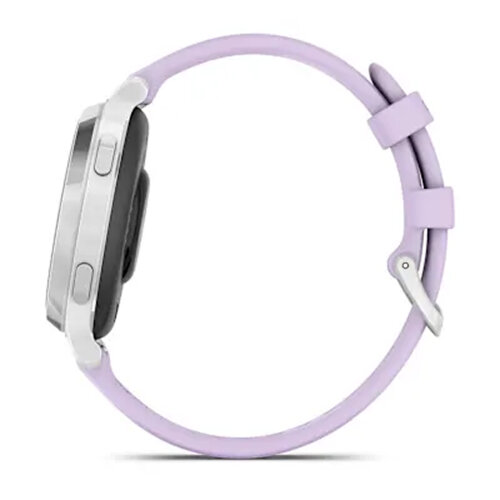 Умные часы Garmin Lily 2 Active 35mm, Silver, Purple Jasmine Silicone Band