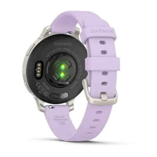 Умные часы Garmin Lily 2 Active 35mm, Silver, Purple Jasmine Silicone Band