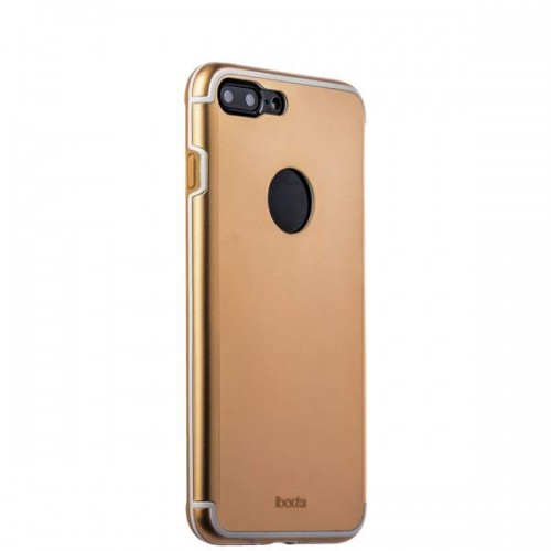 Накладка металлическая iBacks Premium для iPhone 8 Plus и 7 Plus - Essence Gold Золототистая