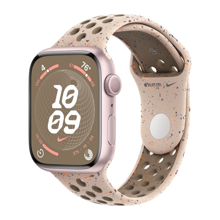 Apple Watch 9 Aluminum Pink 45mm Starlight Nike Sport Band