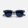 Ray-Ban Meta Audio Clubmaster Transitions (небесно-голубой прозрачный / фотохром Sapphire)