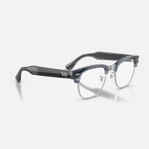 Ray-Ban Meta Audio Clubmaster Transitions (небесно-голубой прозрачный / фотохром Sapphire)