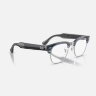 Ray-Ban Meta Audio Clubmaster Transitions (небесно-голубой прозрачный / фотохром Sapphire)