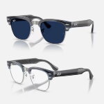 Ray-Ban Meta Audio Clubmaster Transitions (небесно-голубой прозрачный / фотохром Sapphire)