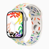 Apple Watch Series 10 46mm, Silver Aluminum Case with Sport Band - Pride Edition