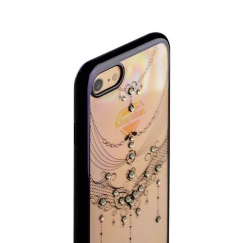 Чехол-накладка KINGXBAR для iPhone 8 и 7 со стразами Swarovski - черный (Бабочка)