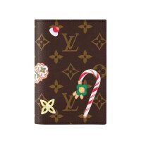 Обложка для паспорта Louis Vuitton Monogram Snow Show Candy Red