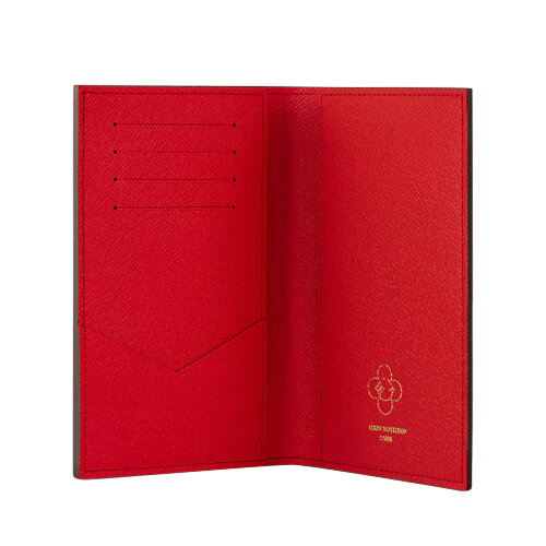 Обложка для паспорта Louis Vuitton Monogram Snow Show Candy Red