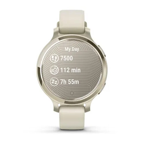 Умные часы Garmin Lily 2 Active 35mm, Lunar Gold, Bone Silicone Band