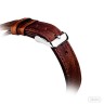Ремешок кожаный iBacks с классической пряжкой для Apple Watch 38mm Темно-коричневый