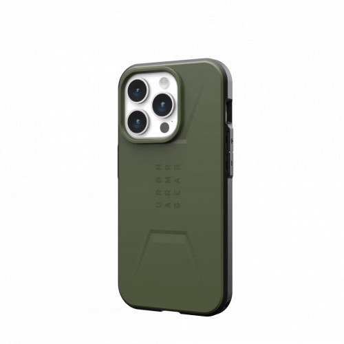Защитный чехол Uag Civilian для iPhone 15 Pro с MagSafe - Оливковый (Olive Drab)