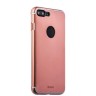 Накладка металлическая iBacks Premium для iPhone 8 Plus и 7 Plus - Essence Rose Gold Розовое зол.