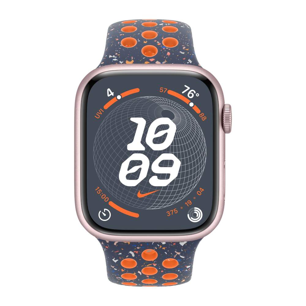 Blue nike apple watch band sales