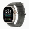 Apple Watch Ultra 4 49mm Titanium Case with Translucent Black Ocean Band