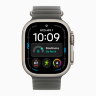 Apple Watch Ultra 4 49mm Titanium Case with Translucent Black Ocean Band