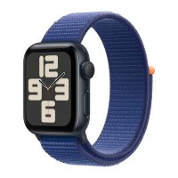 Apple Watch SE (2023) 40mm, Midnight Aluminum Case with Sport Loop - Ocean Blue (Синий)
