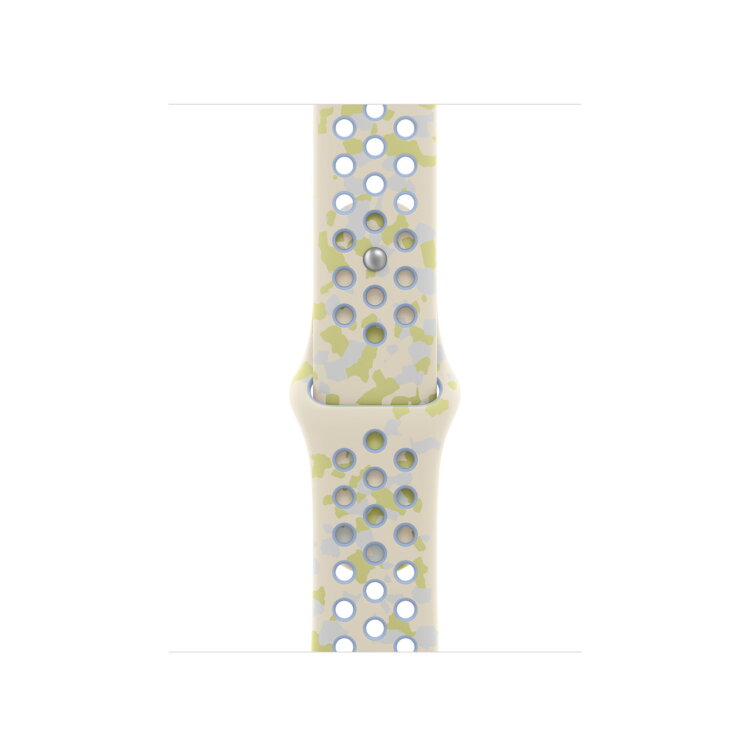 Ремешок Nike Sport Band для Apple Watch 46mm S/M — Бело-зеленый (Chalk Calm)