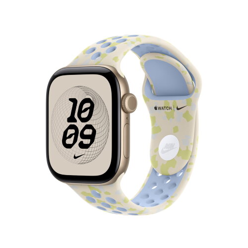 Ремешок Nike Sport Band для Apple Watch 46mm S/M — Бело-зеленый (Chalk Calm)