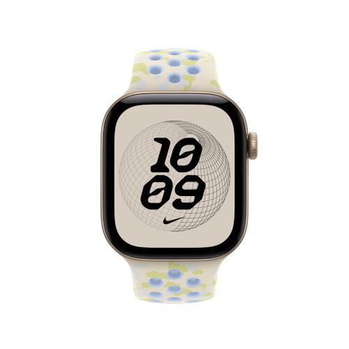 Ремешок Nike Sport Band для Apple Watch 46mm S/M — Бело-зеленый (Chalk Calm)