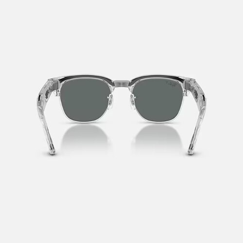 Ray-Ban Meta Audio Clubmaster (железно-серый прозрачный / Polarized темно-серые)