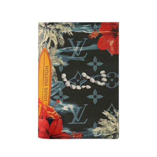 Обложка для паспорта Louis Vuitton Monogram Surfin (Navy Blue)