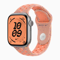 Apple Watch Series 11 42mm, Space Gray Aluminum Case with Nike Sport Band - Alpenglow Pink
