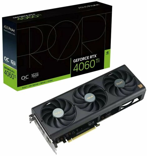 Видеокарта NVIDIA ASUS ProArt GeForce RTX 4060 Ti OC 16GB