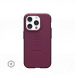 Защитный чехол Uag Civilian для iPhone 15 Pro с MagSafe - Бордо (Bordeaux)