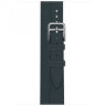 Apple Watch Hermes Series 9 41mm, двойной тонкий кожаный ремешок темно-зеленого цвета