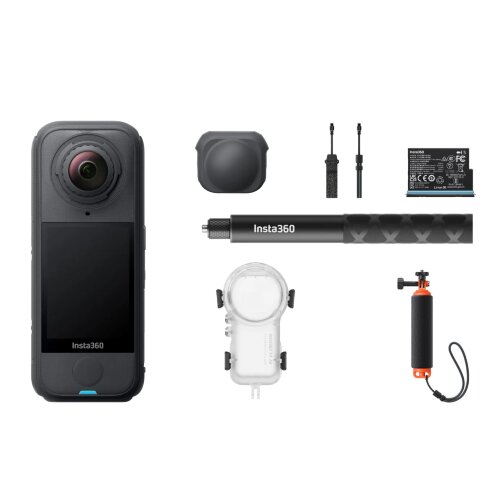 Лёгкая экшн-камера 360 Insta360 X4 Air Black Invisible Dive Bundle