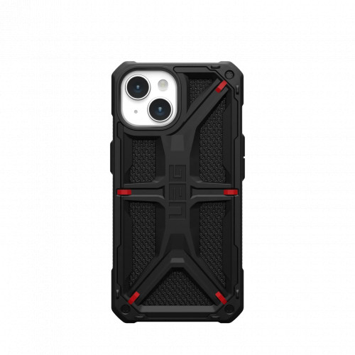 Защитный чехол Uag Monarch Kevlar для iPhone 15 Plus - Кевлар черный (Kevlar Black)