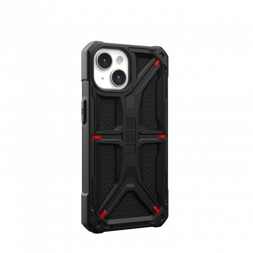 Защитный чехол Uag Monarch Kevlar для iPhone 15 Plus - Кевлар черный (Kevlar Black)