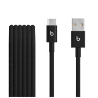 Комплект из двух плетёных кабелей Beats USB-A — USB-C, черный