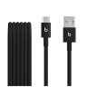 Комплект из двух плетёных кабелей Beats USB-A — USB-C, черный