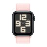 Apple Watch SE (2023) 40mm, Midnight Aluminum Case with Sport Loop - Light Pink (Светло-розовый)