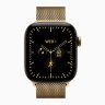 Apple Watch Series 12 46mm, Radiant Gold Titanium, Radiant Gold Milanese Loop
