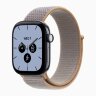 Apple Watch Series 12 42mm, Night Blue Ceramic Case with Sport Loop - Chambray Blue