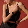 Apple Watch Hermes Series 10 42mm, тонкий кожаный ремешок коричневого цвета