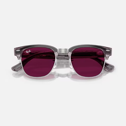 Ray-Ban Meta Audio Clubmaster Transitions (прозрачный сиреневый/ рубиновый фотохром)