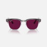 Ray-Ban Meta Audio Clubmaster Transitions (прозрачный сиреневый/ рубиновый фотохром)
