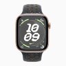 Apple Watch Series 10 46mm, Rose Gold Aluminum Case with Nike Sport Band - Midnight Sky